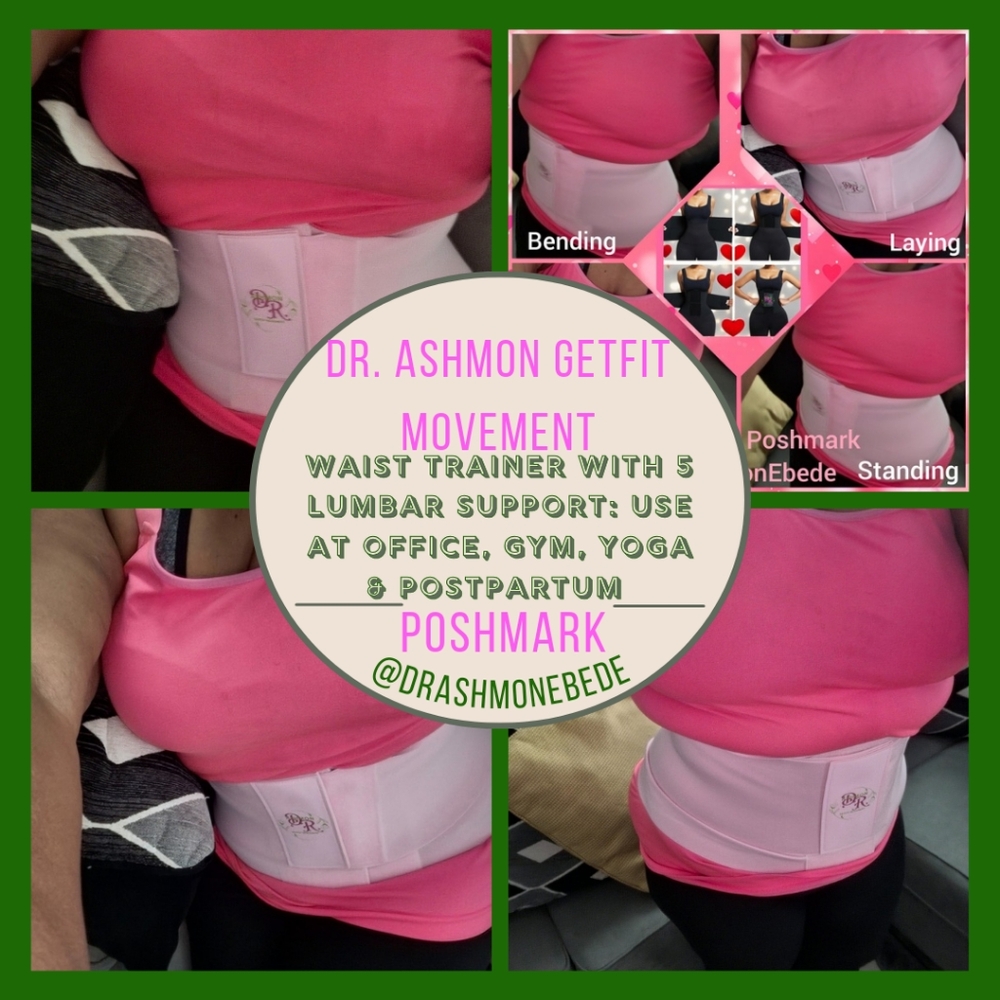 Dr. Ashmon (Pink) Waist Trainer Beneficial Post Surgical, Yoga, Gym, Postpartum